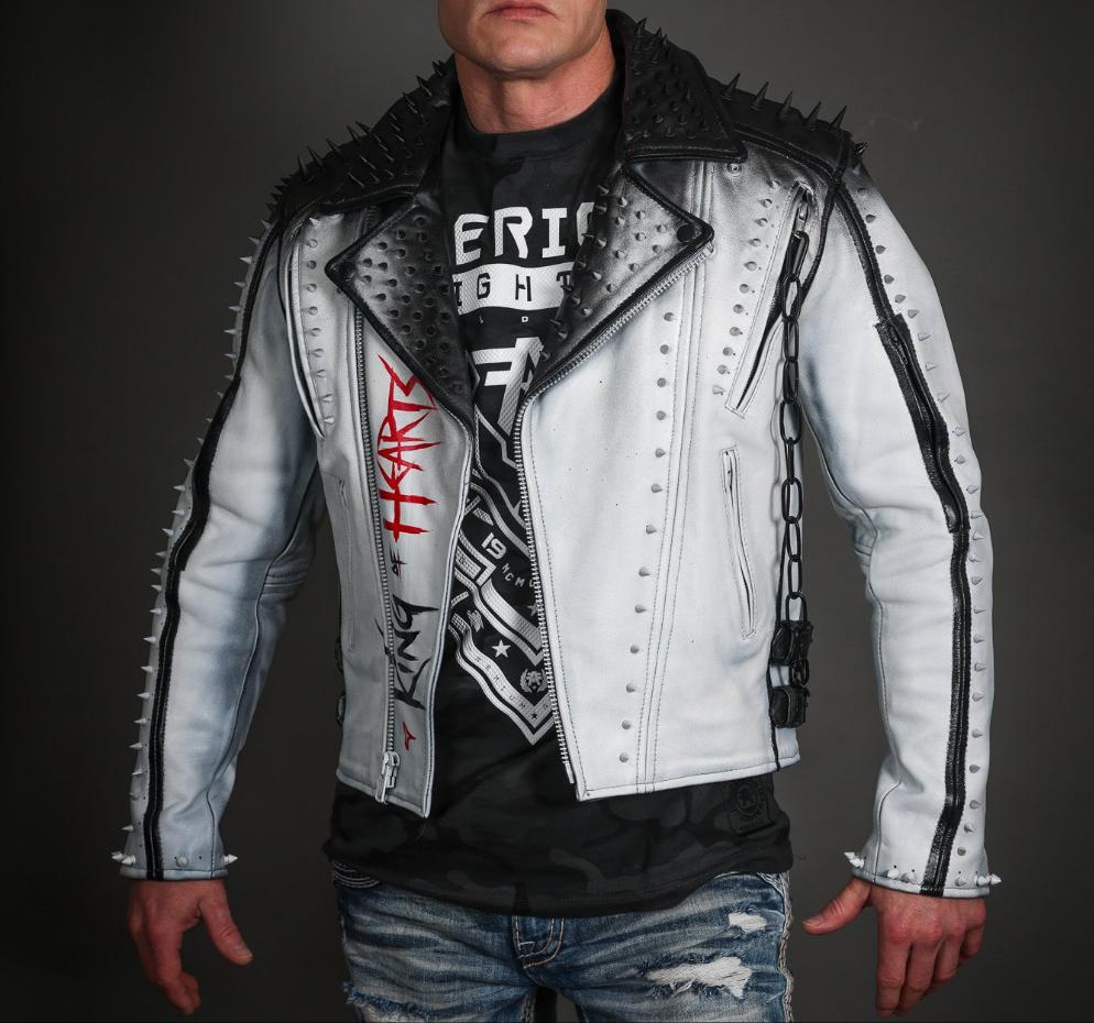 King of Hearts Leather Jacket Wearable Art – No Juliet